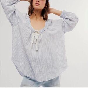NWT Free People Cayman Island Tunic | Blue Combo | Medium